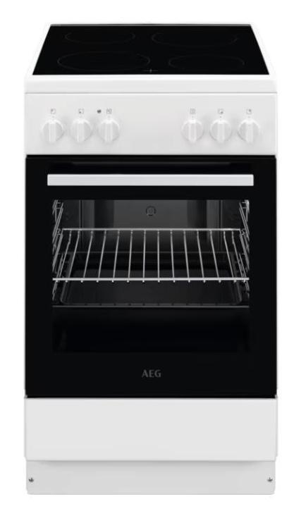 €399 AEG CCB50090BW Vrijstaand fornuis A Electrisch Kerami, Witgoed en Apparatuur, Fornuizen, Energieklasse A of zuiniger, Ophalen of Verzenden