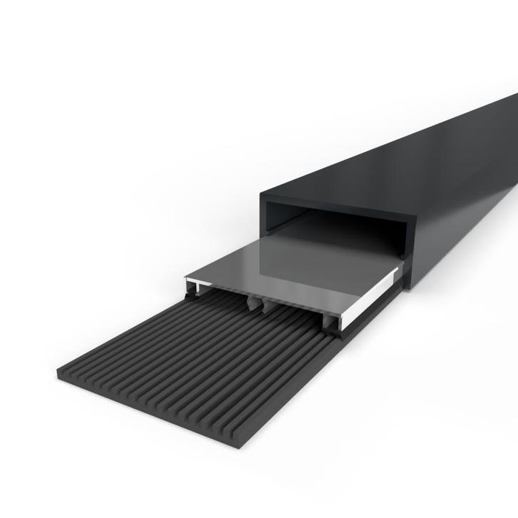 Profielset midden: klemprofiel met beglazingsrubber, afdekka, Doe-het-zelf en Verbouw, Metalen, Nieuw, Ophalen of Verzenden