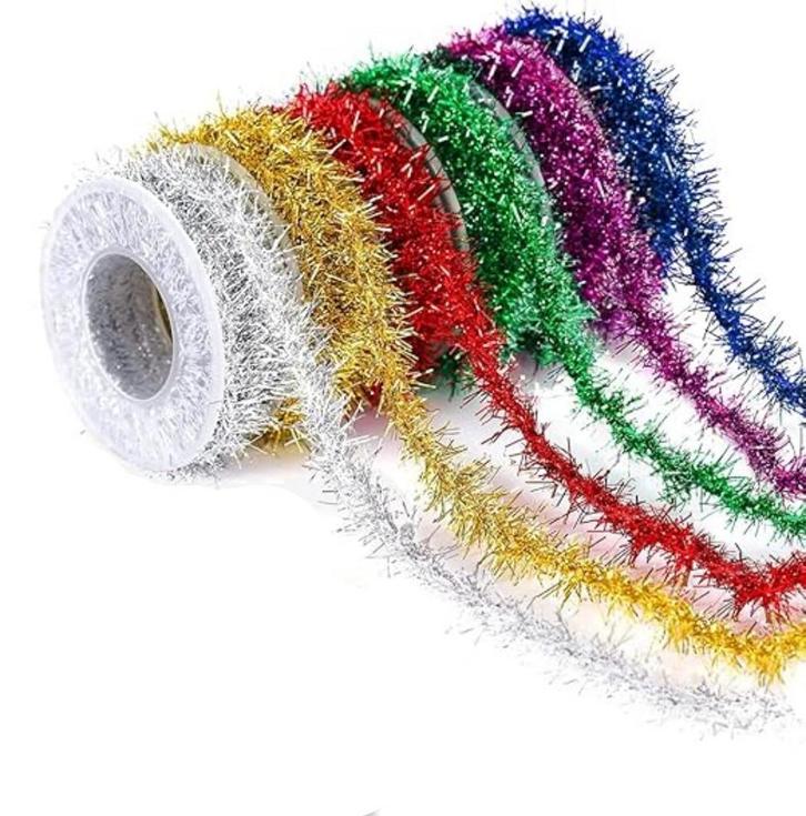 Metallic Slingers - Decoratie en Kerst - Pack van 6 Kleuren, Huis en Inrichting, Woonaccessoires | Overige, Nieuw, Verzenden