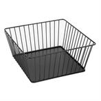 wire voedseldisplay dienblad vierkant | Zwart | 230x230x1..., Verzenden