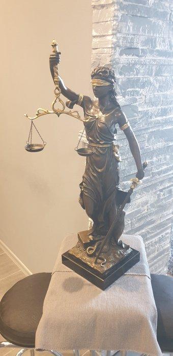 Mayer - Beeld, Blind Lady Justice. - 75 cm - Brons, Antiek en Kunst, Curiosa en Brocante