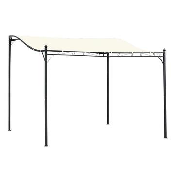 TRUUSK Pergola Gazebo Overkapping Tent Metaal Creme 297x297c beschikbaar voor biedingen