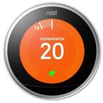 Google Nest learning thermostaat 3e generatie RVS, Doe-het-zelf en Verbouw, Nieuw, Verzenden