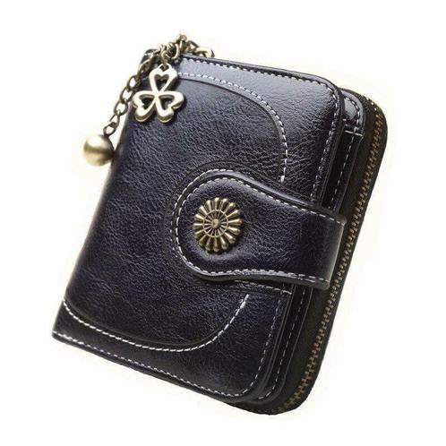 ZILOU Overslagportemonnee - Compact - Zwart [TIP!], Sieraden, Tassen en Uiterlijk, Portemonnees, Zwart, Nieuw, Overige merken