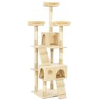 vidaXL Kattenkrabpaal met sisal krabpalen 170 cm beige, Dieren en Toebehoren, Verzenden, Nieuw