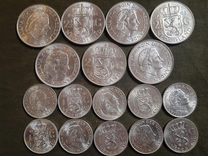 Nederland. Juliana (1948-1980). 1 Gulden / 2 1/2 Gulden, Postzegels en Munten, Munten | Nederland