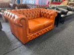 Chesterfield Maarssen ! 2 zits Camel Leren Chesterfield Bank, Huis en Inrichting, Ophalen, Chesterfield, Tweepersoons, Leer