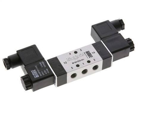 5/3 G1/8  Middenuitlaat Magneetventiel 24V DC, Doe-het-zelf en Verbouw, Gereedschap | Machine-onderdelen en Toebehoren, Nieuw