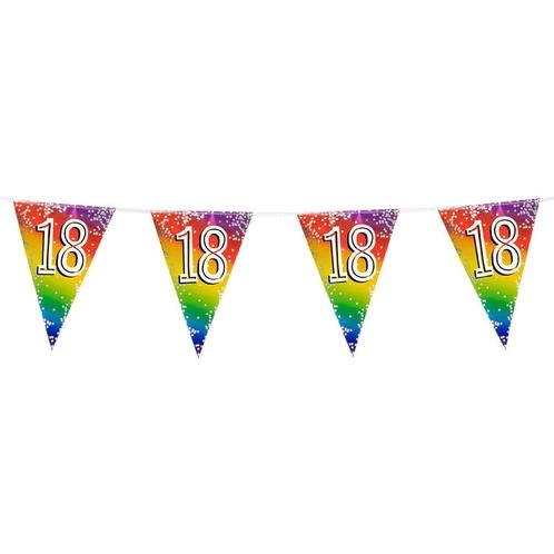 Regenboog Slinger 18 Jaar 6m, Hobby en Vrije tijd, Feestartikelen, Nieuw, Verzenden