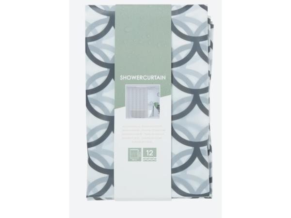 Veiling - Douchegordijn - 180 x 200 cm - 12 Ringen, Huis en Inrichting, Badkamer | Badtextiel en Accessoires