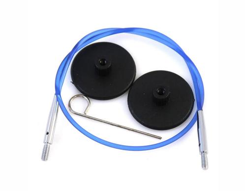 Knitpro Kabel met Connector Blauw - 50 cm, Hobby en Vrije tijd, Breien en Haken, Breien of Haken, Nieuw, Wol of Garen, Ophalen of Verzenden