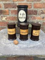Apothekerspot (4) - Hout - houten apothekerspotten