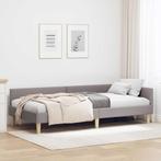 vidaXL Hoek Bed Frame Taupe 80 x 200 cm Stof en Geengineerd, Huis en Inrichting, Slaapkamer | Bedden, Verzenden, Nieuw