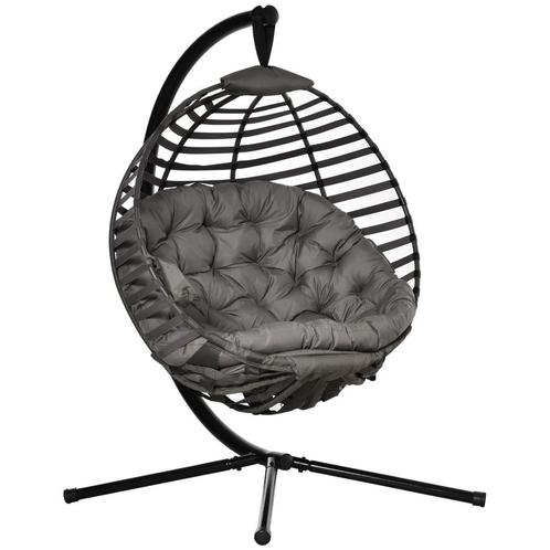 TRUUSK Hangstoel Hangmand Met Frame Voor 1 Persoon, Opvouwba, Tuin en Terras, Hangmatten, Nieuw, Verzenden