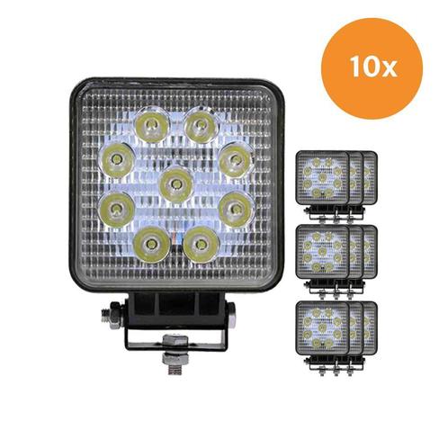10 Stuks Voordeel 27W LED Werklamp Vierkant BUDGET, Auto-onderdelen, Verlichting, Nieuw, Ophalen of Verzenden