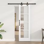 vidaXL Schuifdeur met bevestigingsset Wit 61x198,5 cm, Doe-het-zelf en Verbouw, Verzenden, Nieuw