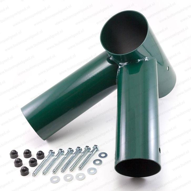 Hoekverbinding Schommel Recht(90º) rond 100/80mm groen, Kinderen en Baby's, Speelgoed | Buiten | Speeltoestellen, Nieuw, Ophalen of Verzenden