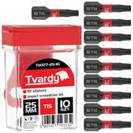 T15 Bitset 25mm S2 10 Stuks - Schroefbit - Boorbit - Bitje -, Doe-het-zelf en Verbouw, Gereedschap | Machine-onderdelen en Toebehoren