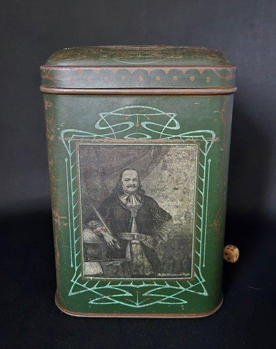 J.Bekkema en Zoon Dordrecht - Blikken doos - Theeblik groot, Antiek en Kunst, Kunst | Designobjecten