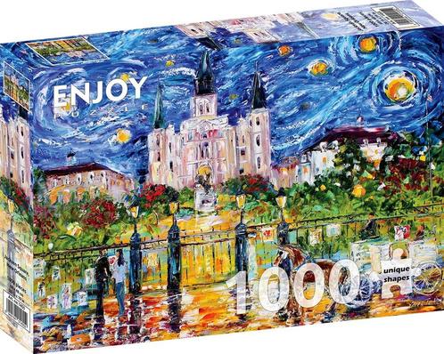 Jackson Square, New Orleans Puzzel (1000 stukjes) | Enjoy, Hobby en Vrije tijd, Denksport en Puzzels, Nieuw, Verzenden