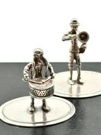 No reserve-Vier stuks Handgemaakte zilveren miniaturen, Antiek en Kunst