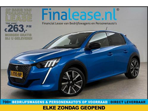 Peugeot 208 1.2 PureTech GT 131PK 360 Cam Sfeer PDC €263pm, Auto's, Peugeot, Lease, Automaat, Overige carrosserieën, Benzine, Blauw