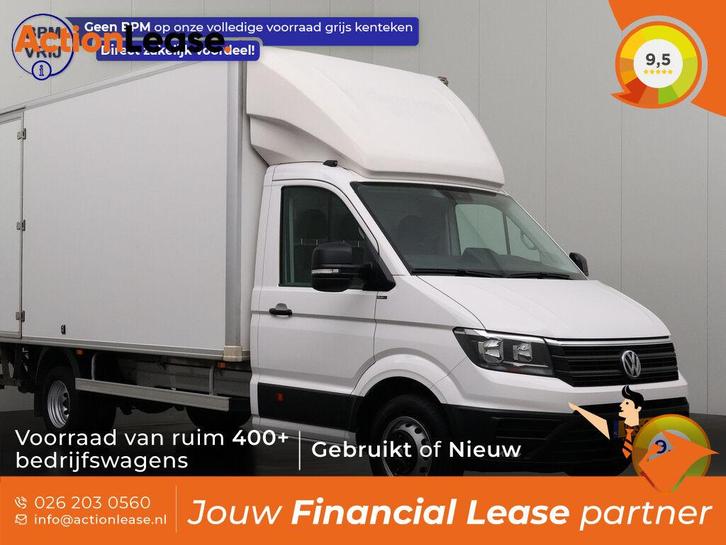 Volkswagen Crafter L5 H1 2022 €308 per maand, Auto's, Bestelauto's, Dealer onderhouden, Lease, Zwart, Handgeschakeld, Financial lease