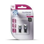 M-Tech LED - W5W T10 12V 1,7W - Platinum - Canbus - Wit, Ophalen of Verzenden
