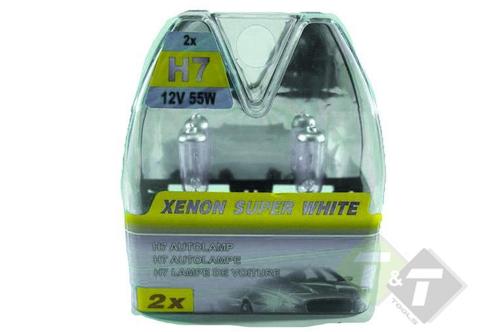 H4 Autolamp Xenon Super White - 2x H4 12Volt 60/55Watt, Auto-onderdelen, Verlichting, Nieuw, Universele onderdelen, Ophalen of Verzenden
