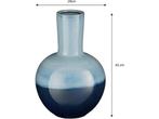 Mica Decorations Holm Vaas - H42 x Ø29 cm - Keramiek - Blauw, Verzenden, Nieuw