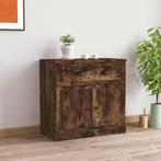 vidaXL Dressoir 70x35,5x67,5 cm bewerkt hout gerookt, Huis en Inrichting, Kasten | Dressoirs, Verzenden, Nieuw, 50 tot 100 cm