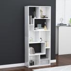 vidaXL Boekenkast 67x24x161 cm bewerkt hout hoogglans wit, Huis en Inrichting, Kasten | Boekenkasten, Verzenden, Nieuw, 50 tot 100 cm