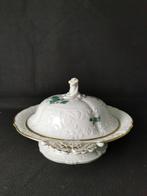 Meissen motivo floreale patinato - Zuppiera rotonda con, Antiek en Kunst, Antiek | Meubels | Tafels