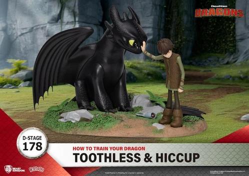 Dragons D-Stage PVC Diorama Toothless & Hiccup 15 cm, Verzamelen, Film en Tv, Nieuw, Ophalen of Verzenden