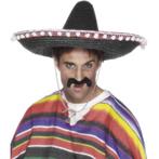 Zwarte sombrero deluxe - Sombrero's, Hobby en Vrije tijd, Feestartikelen, Verzenden, Nieuw