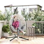 TRUUSK Hangstoel Met Frame, Eivormige Hangschommel Met Zacht, Tuin en Terras, Hangmatten, Verzenden, Nieuw