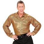 Disco 70S Shirt Goud Heren, Kleding | Heren, Carnavalskleding en Feestkleding, Verzenden, Nieuw