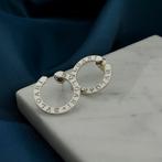 Witgouden oorbellen | BVLGARI lookalike (luxe sieraden), Ophalen of Verzenden, Gebruikt, Overige kleuren, Goud