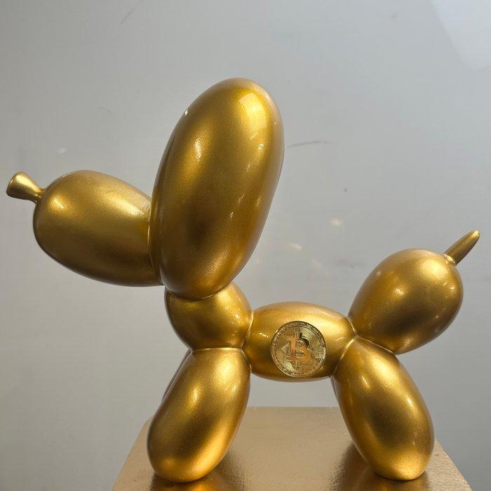 Daluxe Art - 1999 • Golden Balloon Dog – Bitcoin Edition, Antiek en Kunst, Kunst | Designobjecten