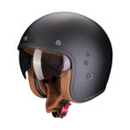 Scorpion Belfast Evo Luxe Matt Zwart Jethelm, Motoren, Kleding | Motorhelmen, Verzenden, Jethelm, XXL, Nieuw met kaartje