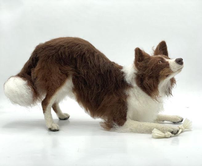 Naaldvilt-pakket bordercollie, Hobby en Vrije tijd, Vilt, Overige typen, Nieuw, Wolvilt, Ophalen of Verzenden