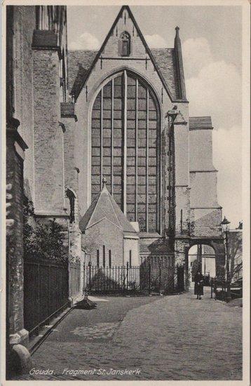 GOUDA - Fragment St. Janskerk, Verzamelen, Ansichtkaarten | Nederland, Verzenden