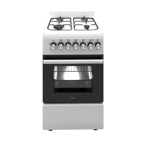 Wiggo WO-E505R(WW) Serie 5 - Gasfornuis - Wit, Witgoed en Apparatuur, Kookplaten, Nieuw, Verzenden