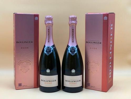 Bollinger - Champagne Rosé - 2 Flessen (0.75 liter), Verzamelen, Wijnen