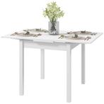 HUUBXL Eettafel 120cm X 80cm X 75cm Wit, Verzenden, Nieuw