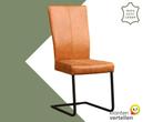 Leren eetkamerstoel Dare - Vintage Cognac (cognac) -, Huis en Inrichting, Stoelen, Bruin, Nieuw, Ophalen of Verzenden, Eén