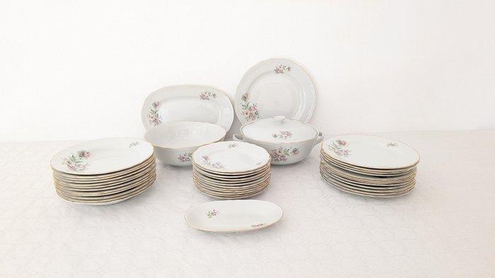 Richard Ginori - Tafelservies voor 12 (40) - Goud, Porselein, Antiek en Kunst, Antiek | Meubels | Tafels