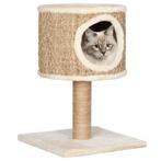 vidaXL Kattenmeubel met huis en krabpaal 52 cm zeegras, Dieren en Toebehoren, Verzenden, Nieuw