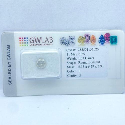 Zonder Minimumprijs - 1 pcs Diamant (Natuurlijk) - 1.03 ct -, Sieraden, Tassen en Uiterlijk, Edelstenen