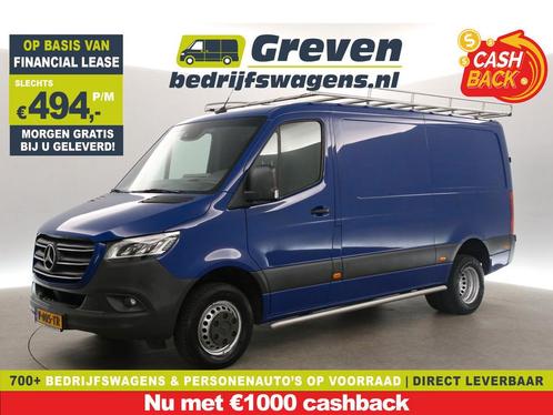 Mercedes-Benz Sprinter 3.0 V6 319CDI L2H1 191PK DL €494pm, Auto's, Bestelauto's, Te koop, Automaat, Financial lease, Diesel, Blauw